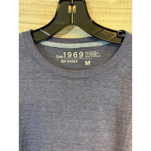 Gap 1969 Mens Long Sleeve Cotton Blend T-Shirt Size M - Picture 2 of 4